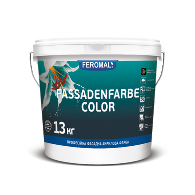 FEROMAL 70 БАЗА А ПРОФЕСІЙНА ФАСАДНА АКРИЛОВА ФАРБА FASSADENFARBE COLOR 100451 фото